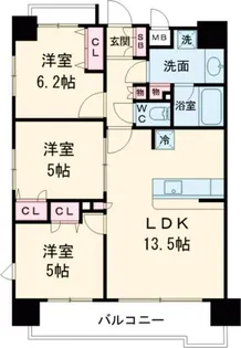 ヴェルディーク熊谷オーセンティック【3階】の間取り