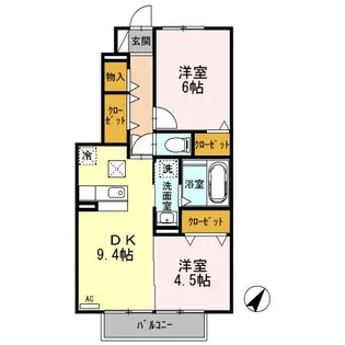 ドルチェ伊豆長岡【1階】の間取り