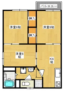 ハイツひまわり【2階】の間取り