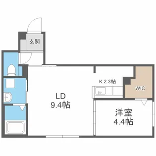 RIRUJYU HOKUDAIMAE リルジュ北大前【2階】の間取り