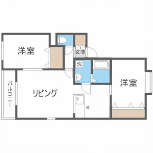 サンライズII【1階】の間取り