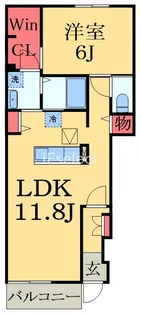 ヴェリ椎津【1階】の間取り