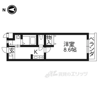 ケシミヤ上京【2階】の間取り
