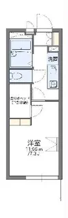 レオパレスミズホII【3階】の間取り