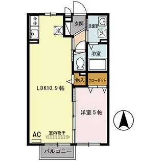 セジュールモナリエ篠山【2階】の間取り