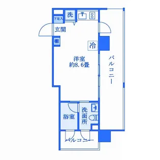 カーサ ヴェデュータ【4階】の間取り