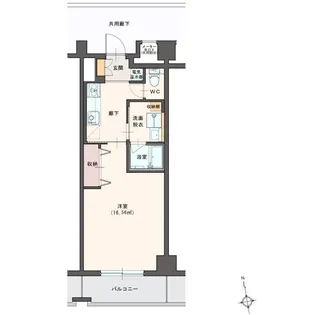 サンキューブ鳥取【4階】の間取り