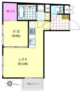 ブルドッグフランセ駒沢【4階】の間取り