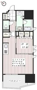 ライオンズ千代田三崎町【4階】の間取り