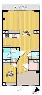 ラブリハイツ湘南野比【6階】の間取り