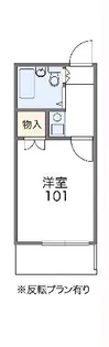 レオパレス羽津【2階】の間取り