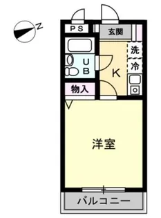 スカイコート成増【1階】の間取り