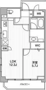 ミリアレジデンス上池袋II【7階】の間取り