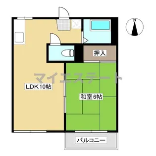 コーポサンリッチI【1階】の間取り