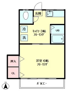 芳美荘【2階】の間取り