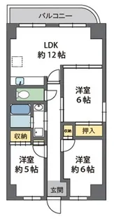 アソシアード高槻【8階】の間取り