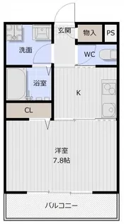 ピース・スクエア常三島【4階】の間取り