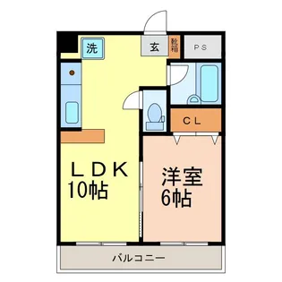 ますだマンション【5階】の間取り