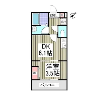 グランディール【1階】の間取り