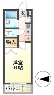 ユーコート八王子【1階】の間取り