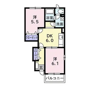 メゾンノーブル【1階】の間取り