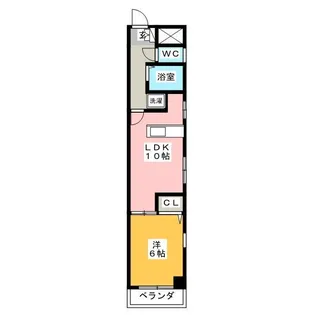 プリミエール枇杷島【3階】の間取り