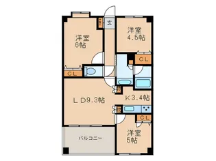 プリムローズ南町田【6階】の間取り