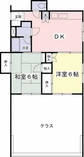 百草園マンション【3階】の間取り