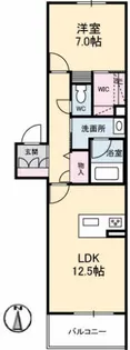 シャーメゾン アリシア【2階】の間取り