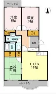 葵マンション【1階】の間取り