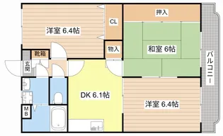 ユーミーコンフォート【3階】の間取り