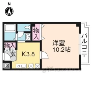メディナ烏丸【7階】の間取り