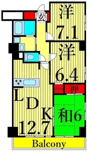 グレースレジデンス【7階】の間取り