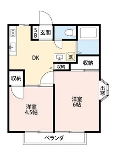 パル大穴【1階】の間取り