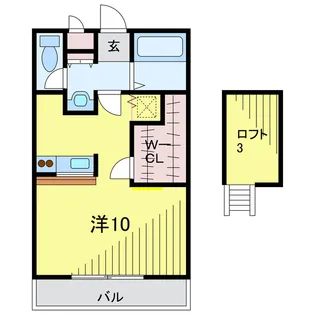 パークサイド綾瀬【2階】の間取り