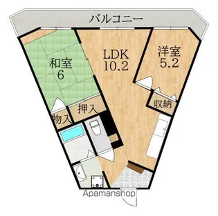 タワーアラモード【4階】の間取り