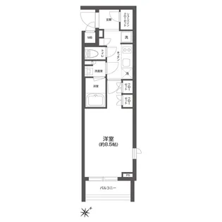 GRAN PASEO 四谷若葉【4階】の間取り