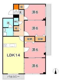 ルミラス【3階】の間取り