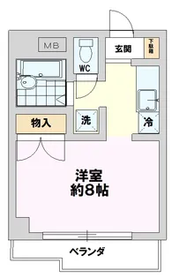 ヴィラージュ八王子【9階】の間取り