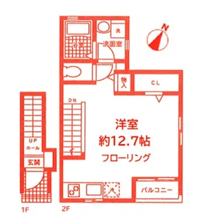 エースコートA棟【2階】の間取り