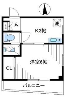 第二萩原ビル【2階】の間取り