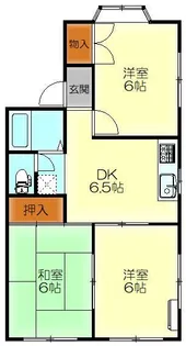 隅岡ハイツ【1階】の間取り