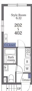 ラターシュ町屋【4階】の間取り
