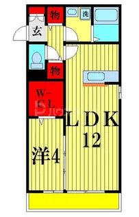 クレール市川【2階】の間取り