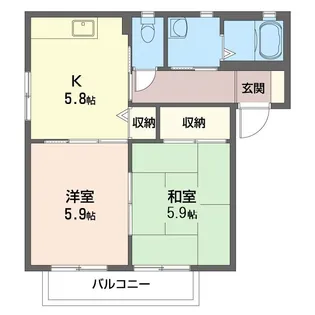 カシミールA102【1階】の間取り
