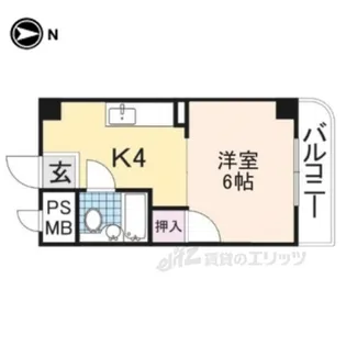 ヤブナカマンション【3階】の間取り