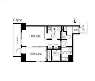 スカイコート蔵前II【2階】の間取り
