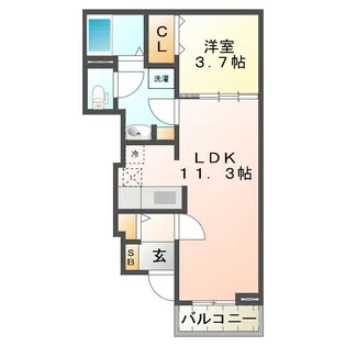 エスペランサ・津 A・B【1階】の間取り