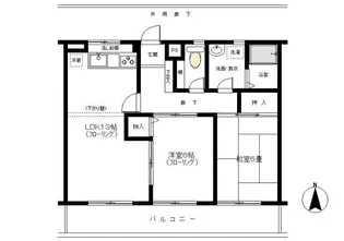 メゾンソレイユ【3階】の間取り