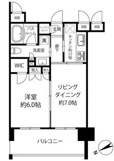 エスポアコート要町【10階】の間取り